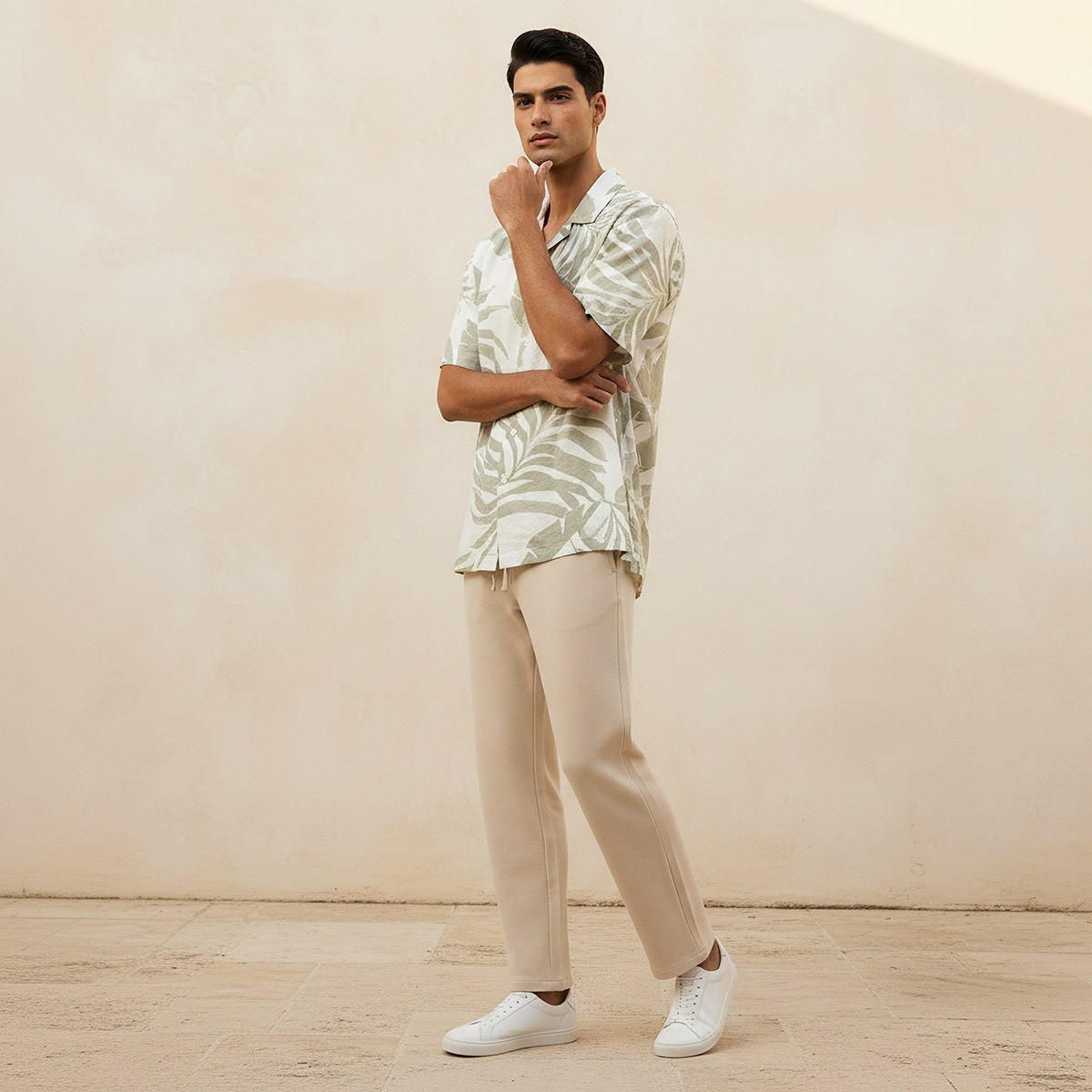 Splash Smart Regular Fit Collared Printed Short Sleeves Resort Shirt-men-clothing-shirts-image-3