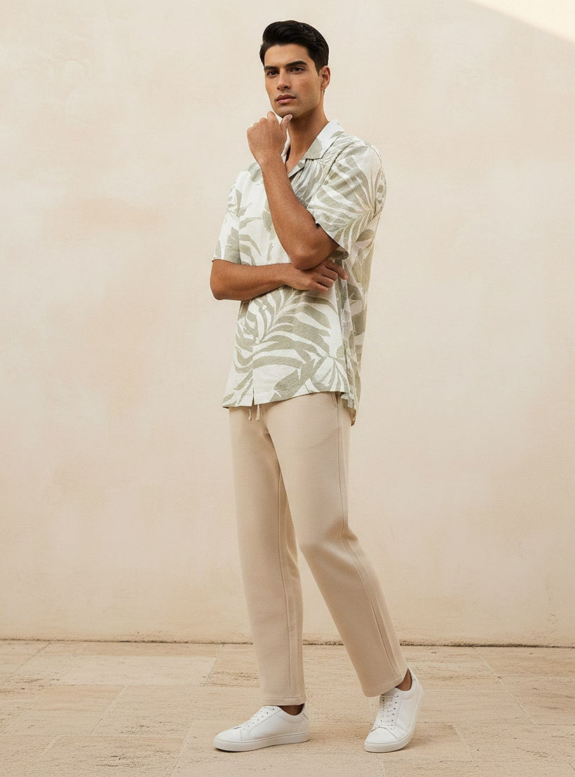 Splash Smart Regular Fit Collared Printed Short Sleeves Resort Shirt-men-clothing-shirts-image-3