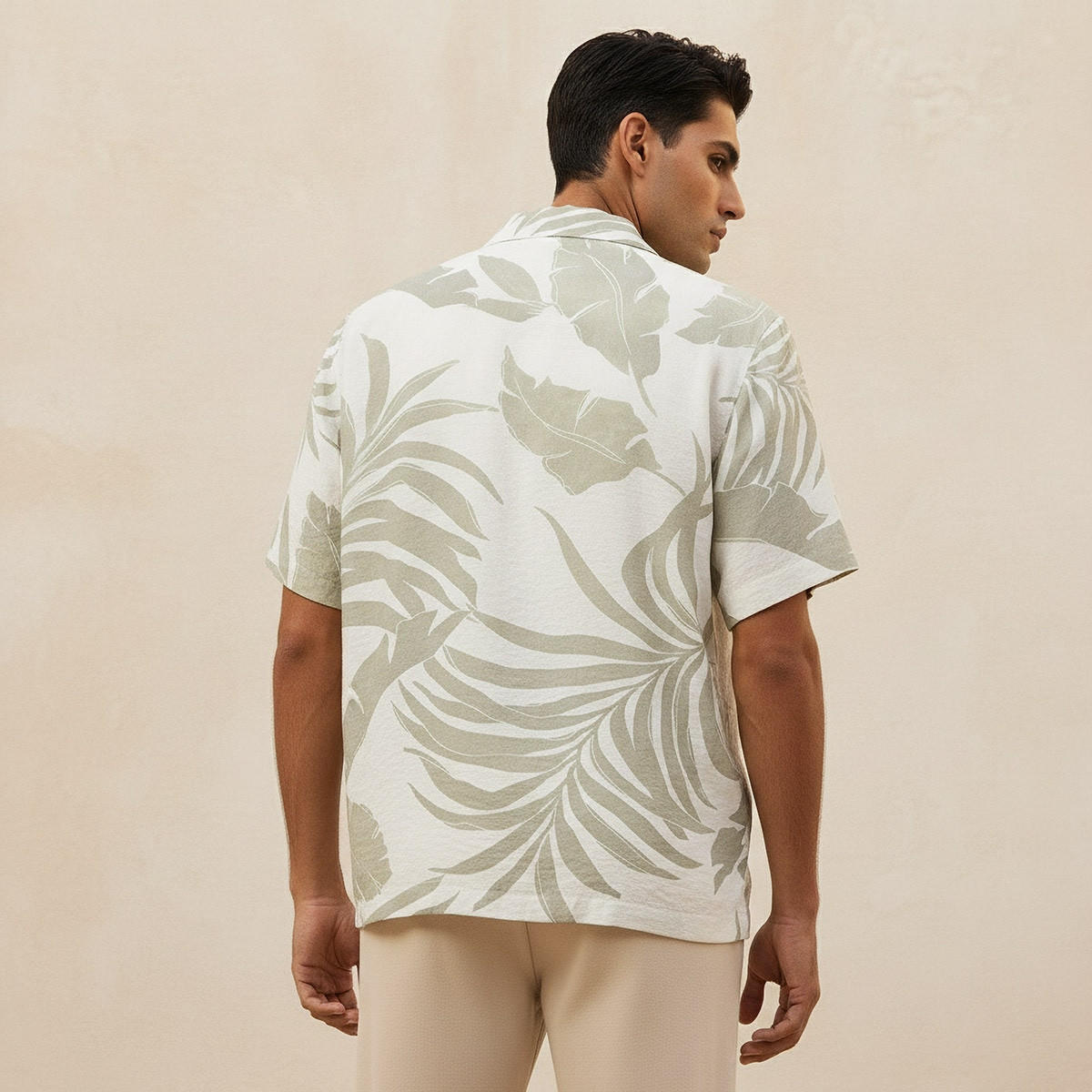 Splash Smart Regular Fit Collared Printed Short Sleeves Resort Shirt-men-clothing-shirts-image-4