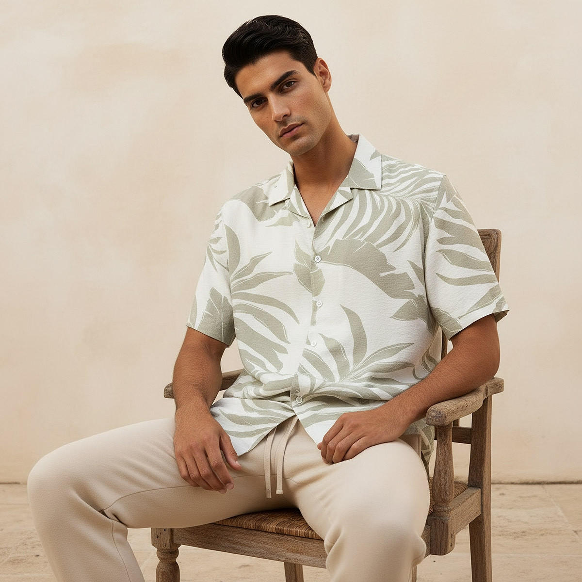 Splash Smart Regular Fit Collared Printed Short Sleeves Resort Shirt-men-clothing-shirts-image-5