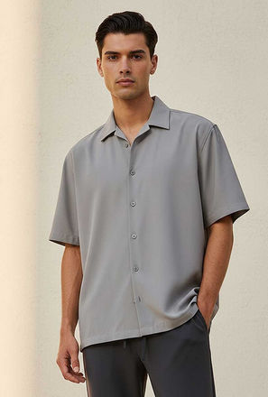 Splash Smart Regular Fit Collared Short Sleeves Shirt-men-clothing-image-1