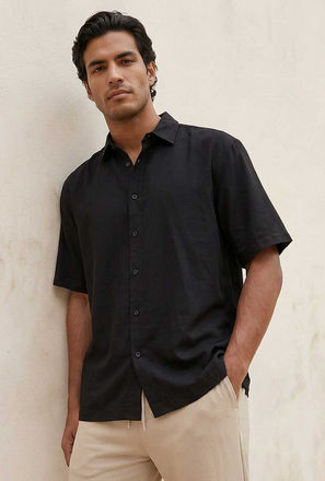 Splash Smart Regular Fit Collared Short Sleeves Shirt-men-clothing-image-1