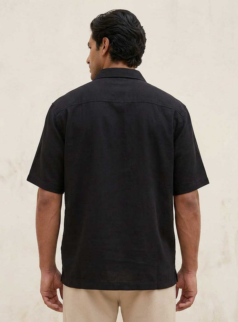 Splash Smart Regular Fit Collared Short Sleeves Shirt-men-clothing-shirts-image-4