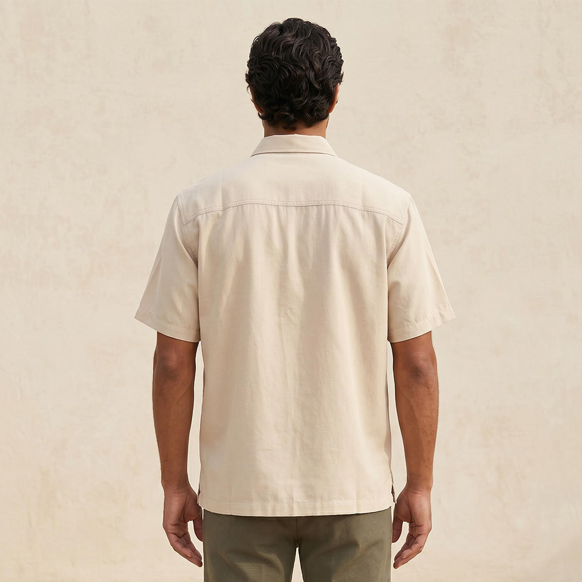 قميص بقصة عادية وياقة وأكمام قصيرة من سبلاش سمارت-men-clothing-shirts-image-4