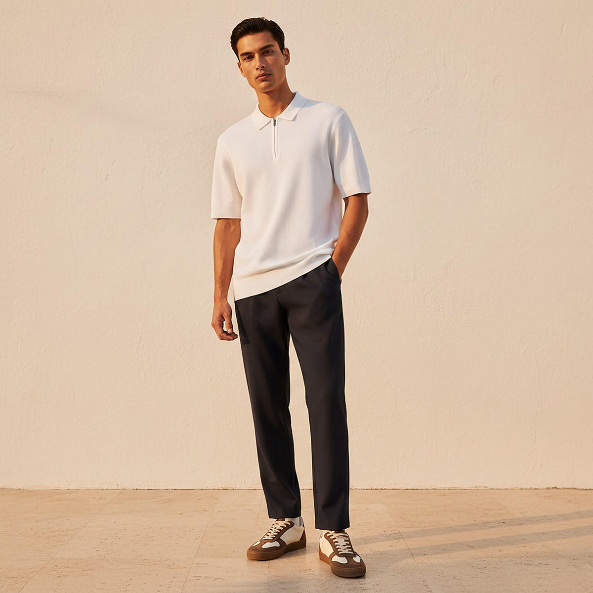 Men Short Sleeves Textured Polo T-shirt-men-clothing-tshirtsandpolos-polos-image-3
