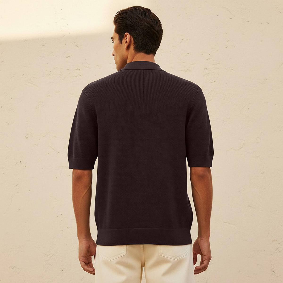 Men Short Sleeves Textured Polo T-shirt-men-clothing-tshirtsandpolos-polos-image-4