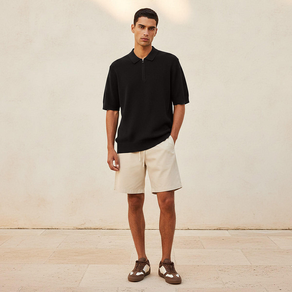 Men Short Sleeves Textured Polo T-shirt-men-clothing-tshirtsandpolos-polos-image-3