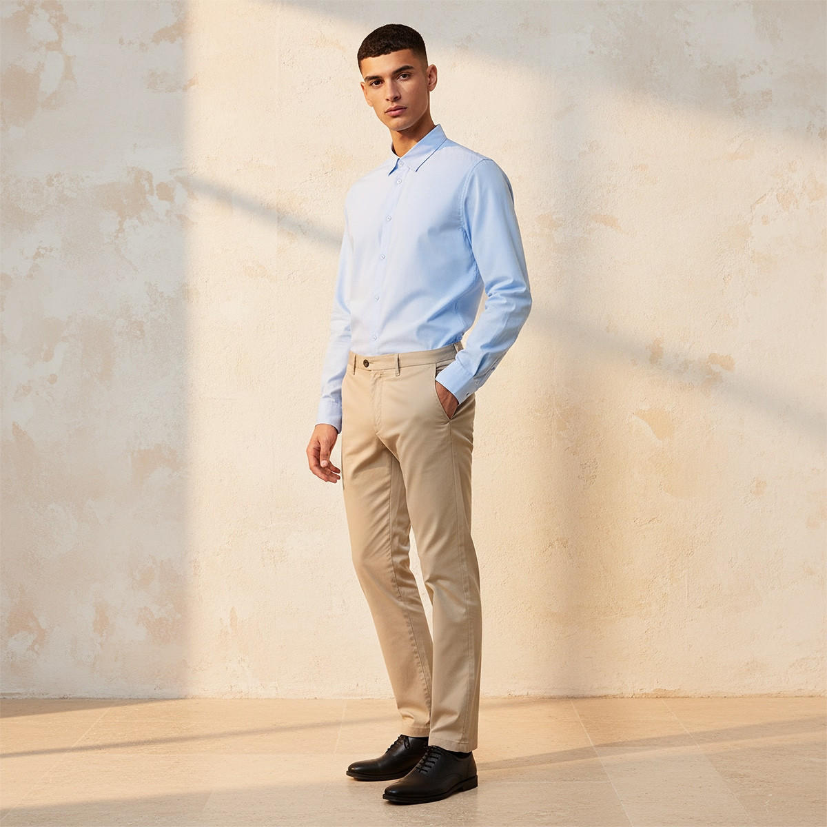 Splash Smart Regular Fit Collared Long Sleeves Shirt-men-clothing-shirts-image-3