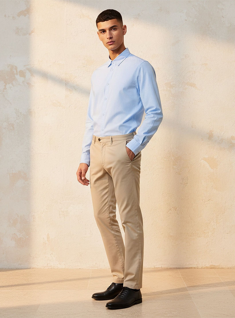 Splash Smart Regular Fit Collared Long Sleeves Shirt-men-clothing-shirts-image-3