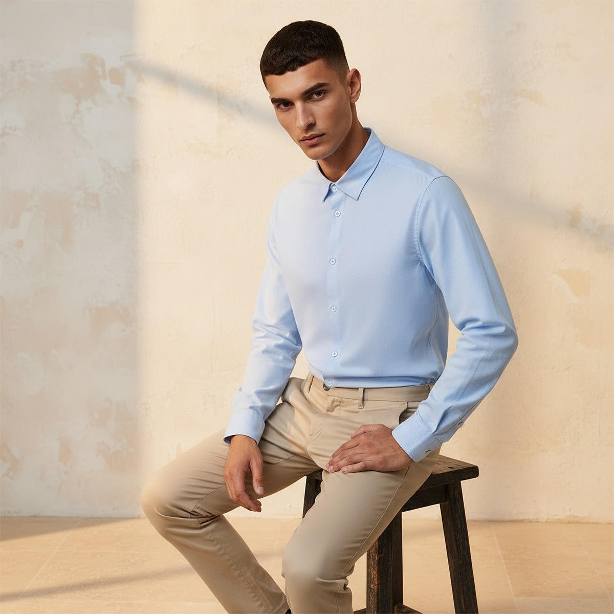 Splash Smart Regular Fit Collared Long Sleeves Shirt-men-clothing-shirts-image-5
