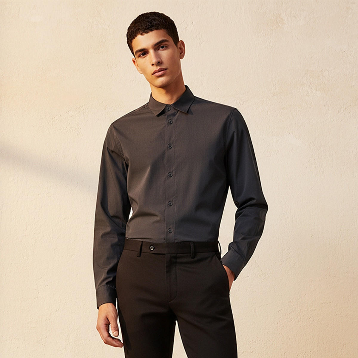 Splash Smart Regular Fit Collared Long Sleeves Shirt-men-clothing-shirts-image-1