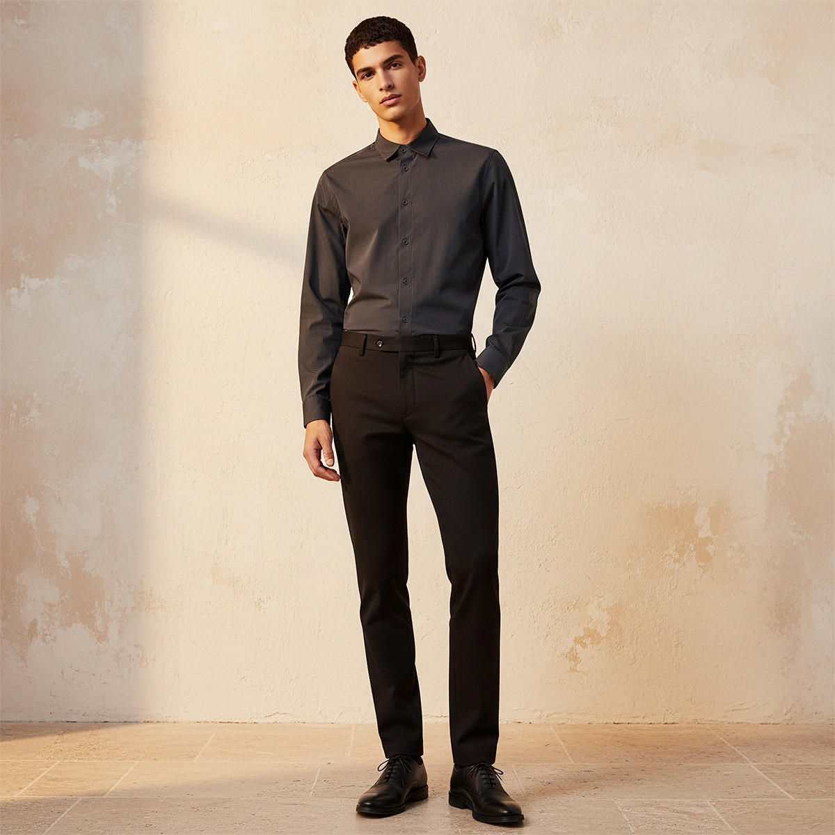 Splash Smart Regular Fit Collared Long Sleeves Shirt-men-clothing-shirts-image-3