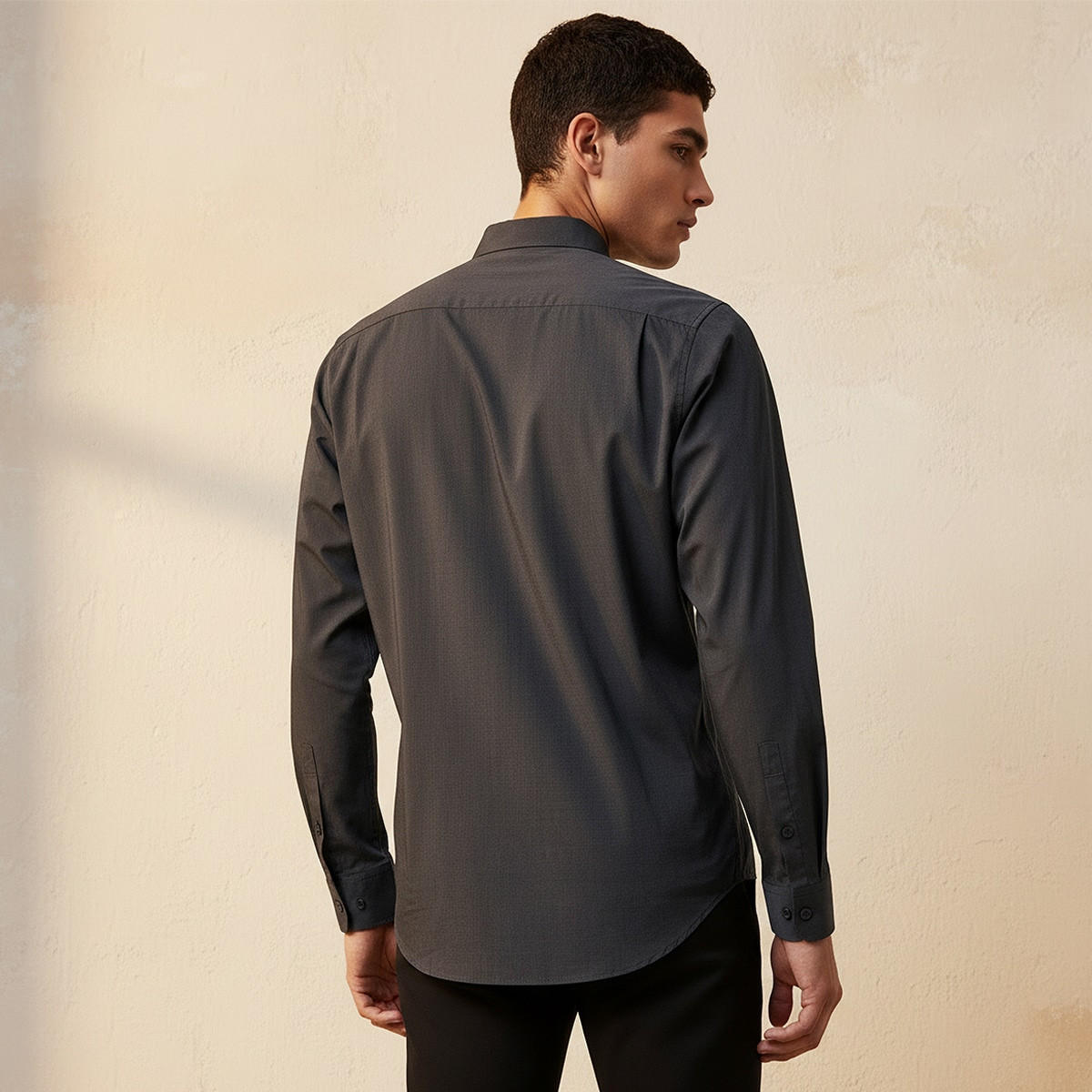 Splash Smart Regular Fit Collared Long Sleeves Shirt-men-clothing-shirts-image-4