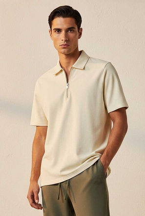 Splash Smart Short Sleeves Textured Polo T-shirt-men-clothing-tshirtsandpolos-image-1