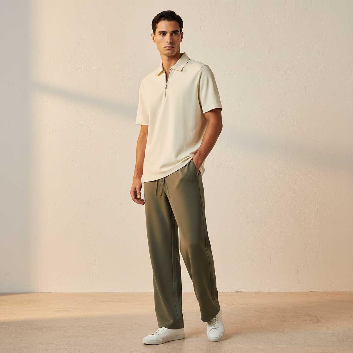 Splash Smart Short Sleeves Textured Polo T-shirt-men-clothing-tshirtsandpolos-polos-image-3