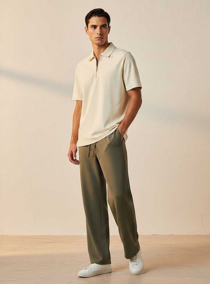 Splash Smart Short Sleeves Textured Polo T-shirt-men-clothing-tshirtsandpolos-polos-image-3