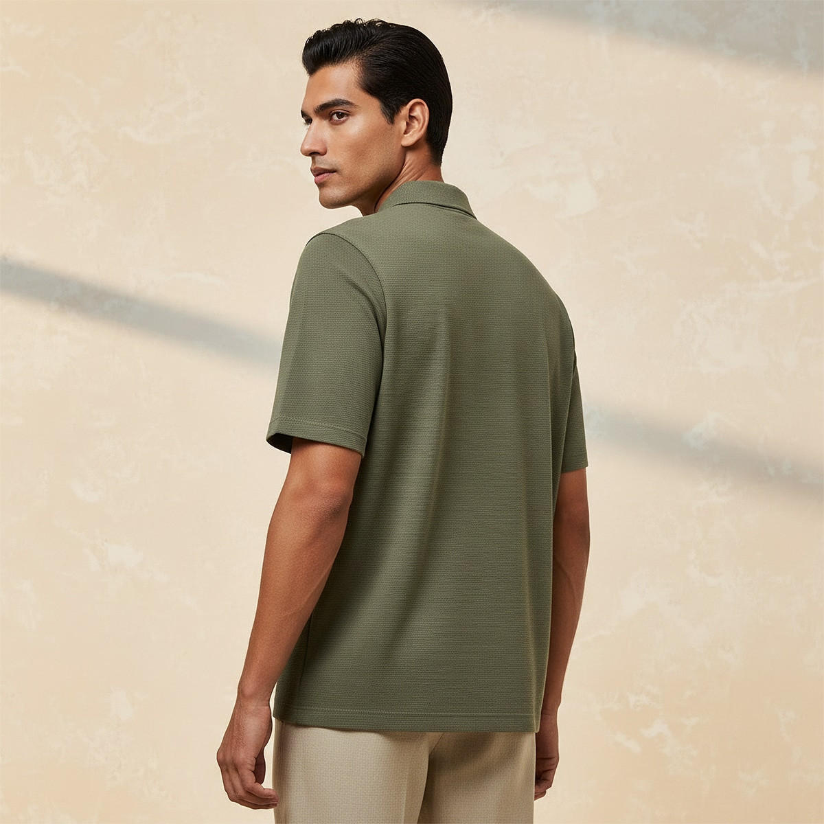 Splash Smart Short Sleeves Textured Polo T-shirt-men-clothing-tshirtsandpolos-polos-image-4