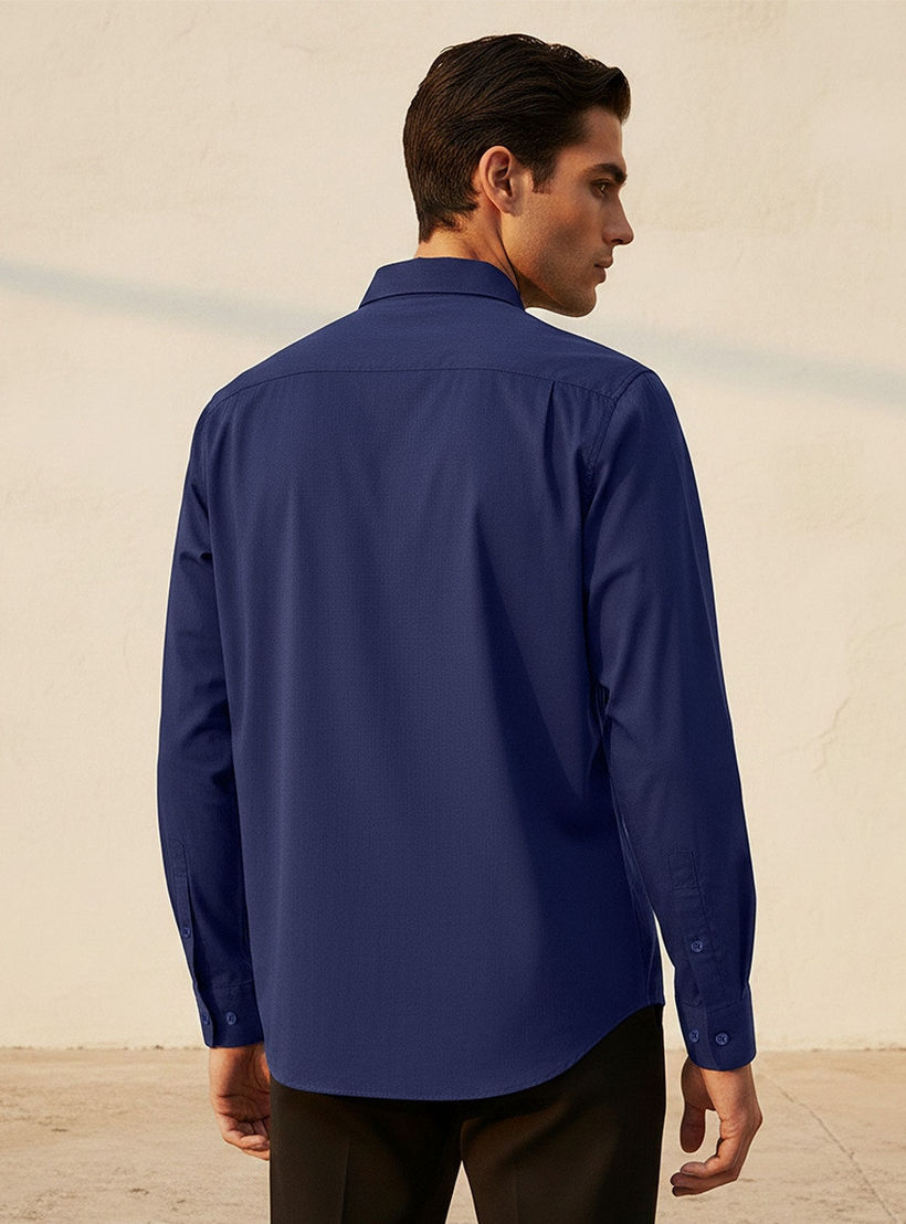 Splash Smart Regular Fit Collared Long Sleeves Shirt-men-clothing-shirts-image-4