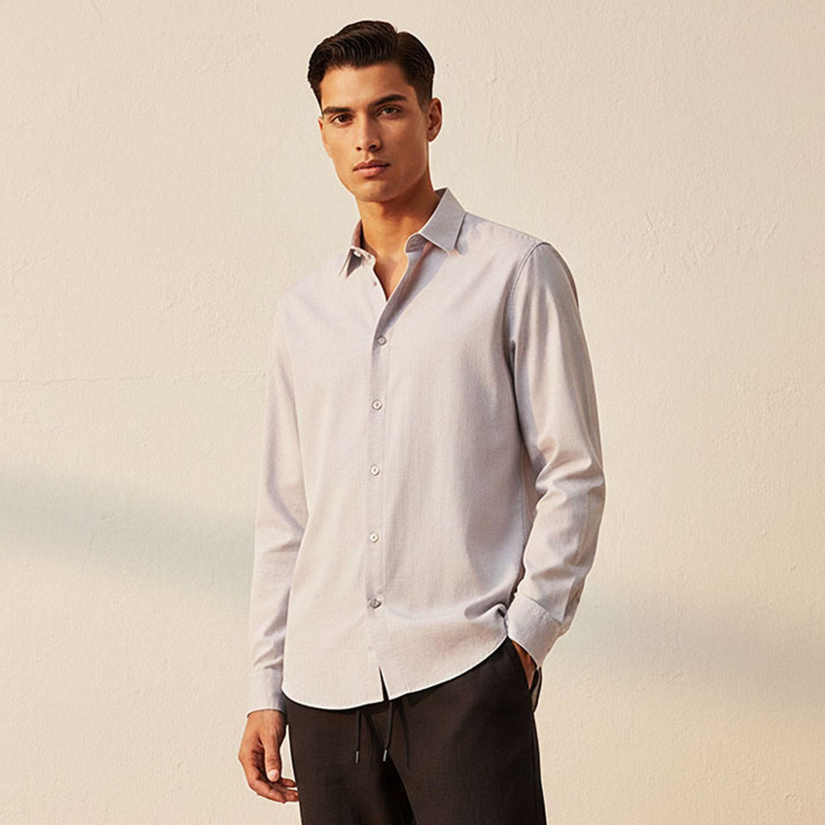 Splash Smart Regular Fit Collared Long Sleeves Shirt-men-clothing-shirts-image-1