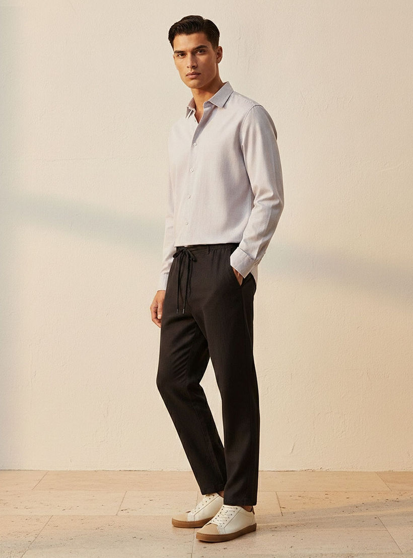 Splash Smart Regular Fit Collared Long Sleeves Shirt-men-clothing-shirts-image-3