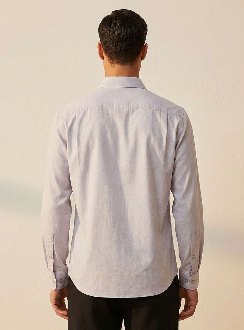 Splash Smart Regular Fit Collared Long Sleeves Shirt-men-clothing-shirts-image-4