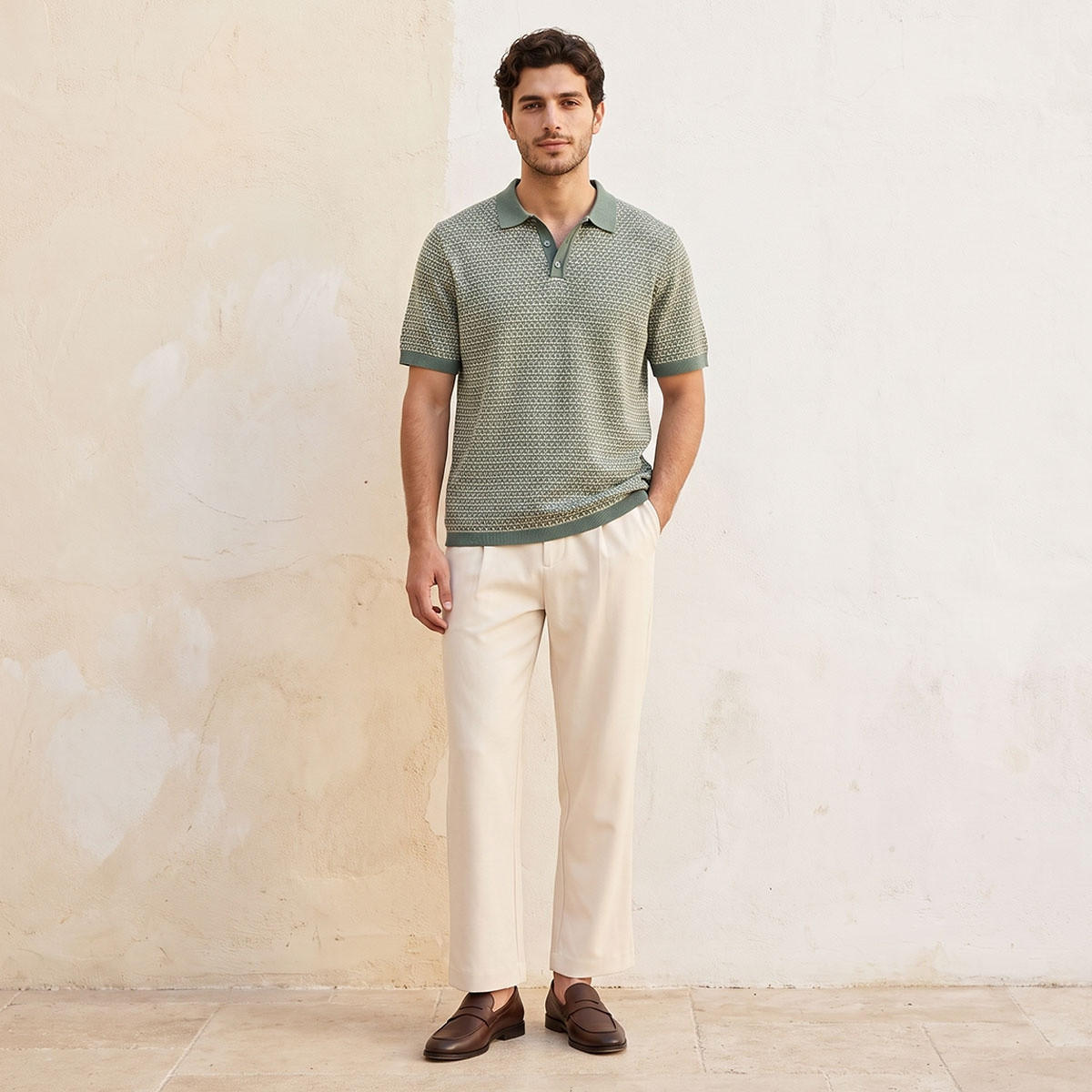 تيشيرت بولو مخطط بأكمام قصيرة من سبلاش سمارت-men-clothing-tshirtsandpolos-polos-image-3
