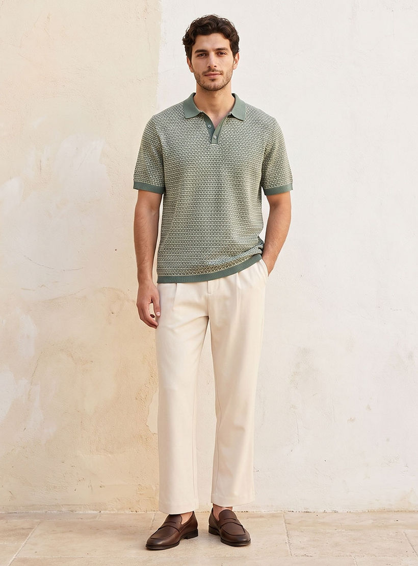 تيشيرت بولو مخطط بأكمام قصيرة من سبلاش سمارت-men-clothing-tshirtsandpolos-polos-image-3