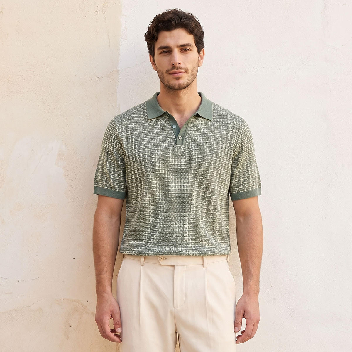 تيشيرت بولو مخطط بأكمام قصيرة من سبلاش سمارت-men-clothing-tshirtsandpolos-polos-image-5