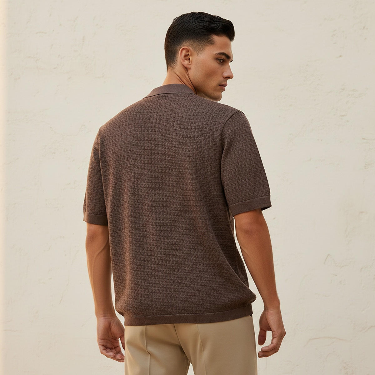 Splash Smart Short Sleeves Jacquard Polo T-shirt-men-clothing-tshirtsandpolos-polos-image-4