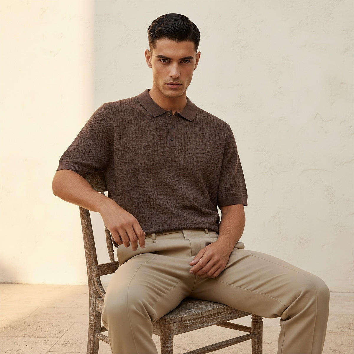 Splash Smart Short Sleeves Jacquard Polo T-shirt-men-clothing-tshirtsandpolos-polos-image-5