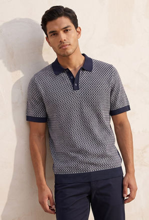 Splash Smart Short Sleeves Jacquard Polo T-shirt-men-clothing-tshirtsandpolos-image-1