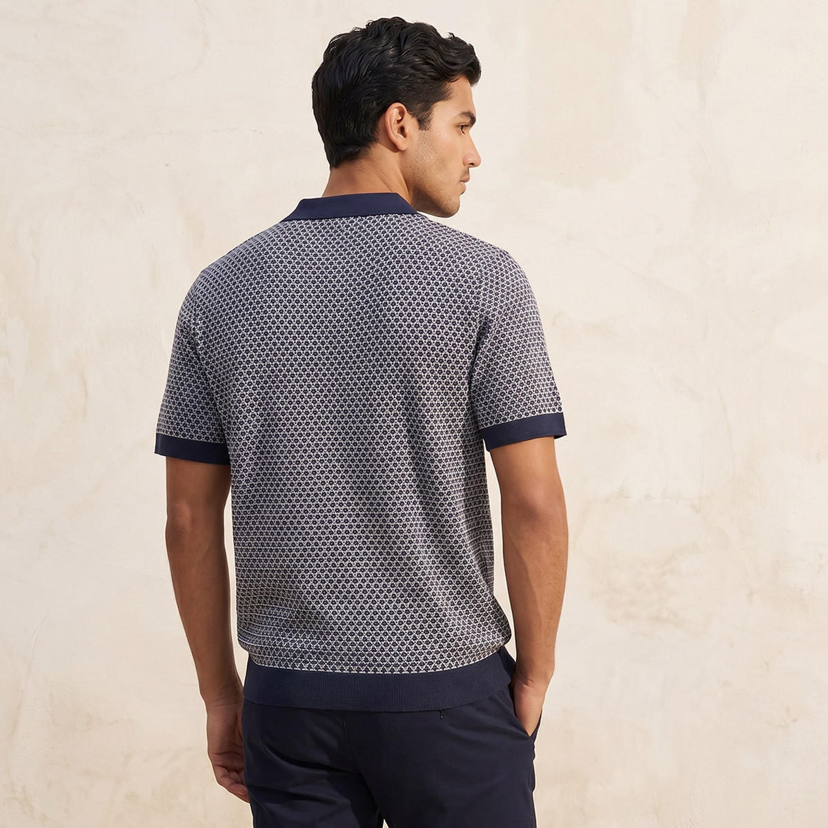 Splash Smart Short Sleeves Jacquard Polo T-shirt-men-clothing-tshirtsandpolos-polos-image-4