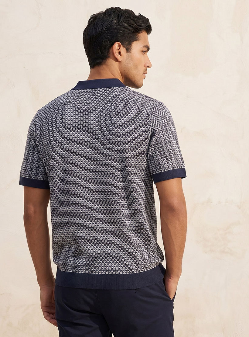 Splash Smart Short Sleeves Jacquard Polo T-shirt-men-clothing-tshirtsandpolos-polos-image-4