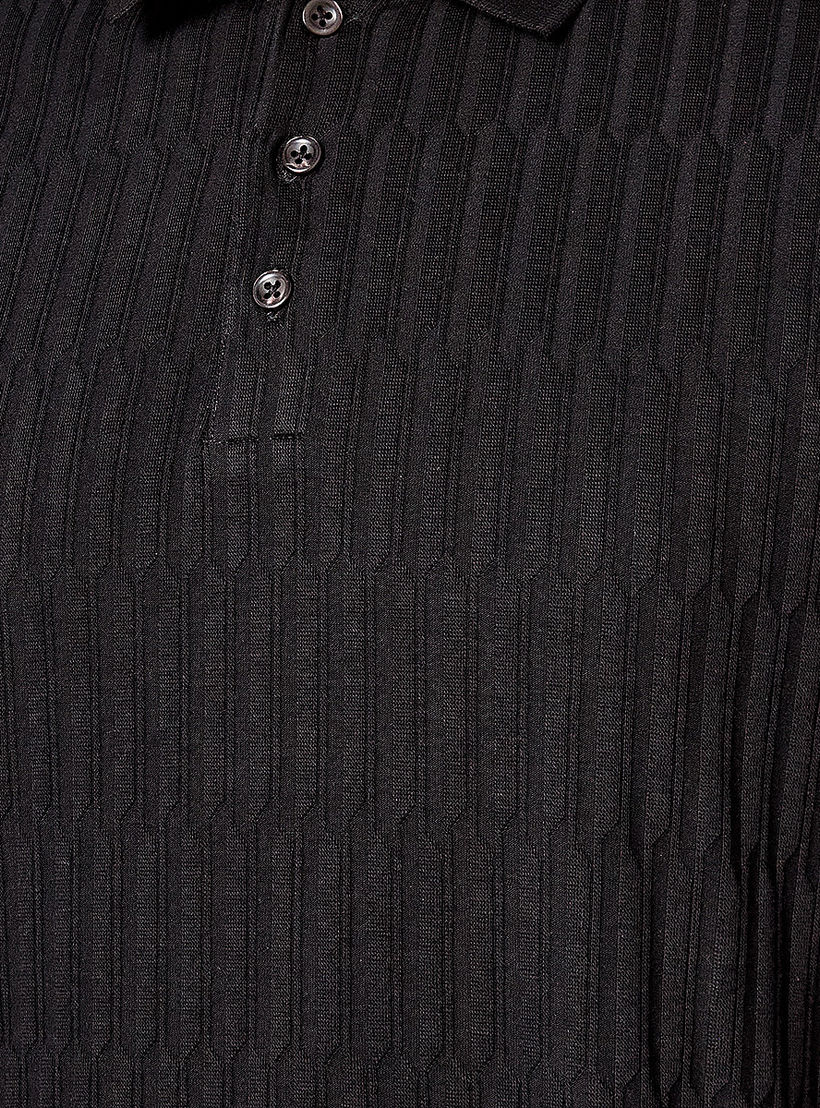 Men Short Sleeves Jacquard Polo T-shirt-men-clothing-tshirtsandpolos-polos-image-2