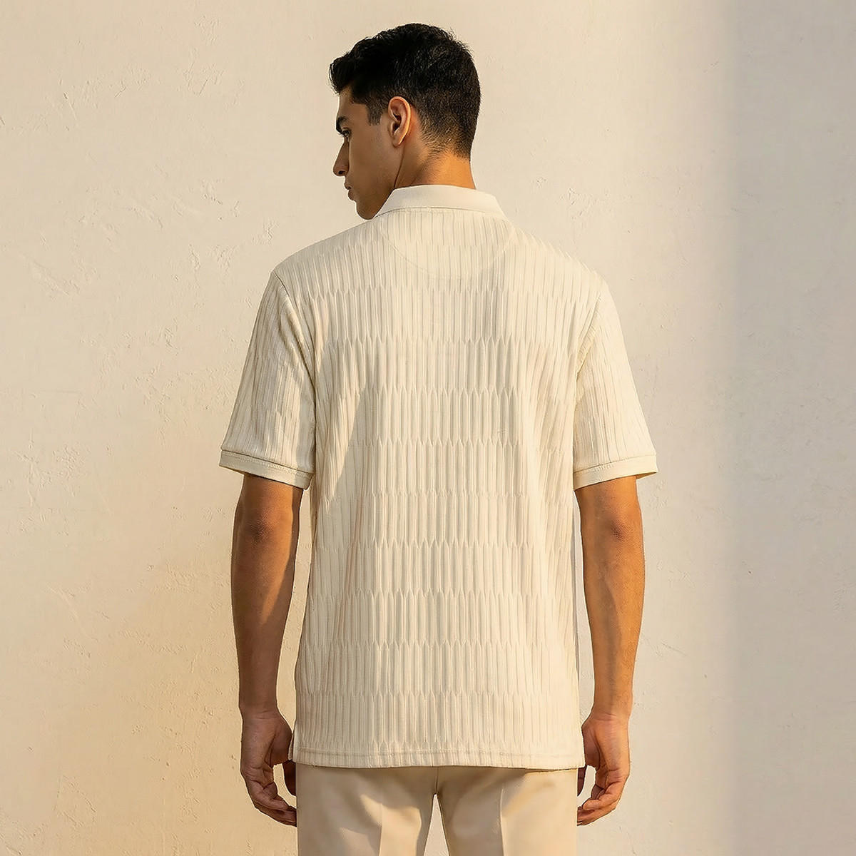 Men Short Sleeves Jacquard Polo T-shirt-men-clothing-tshirtsandpolos-polos-image-4