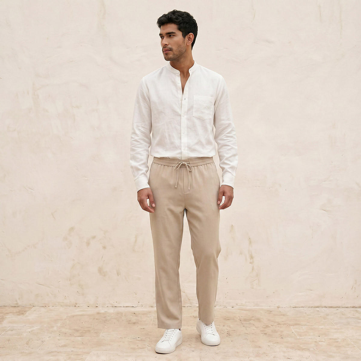 قميص مزيج كتان بقصة عادية من سبلاش سمارت-men-clothing-shirts-image-3