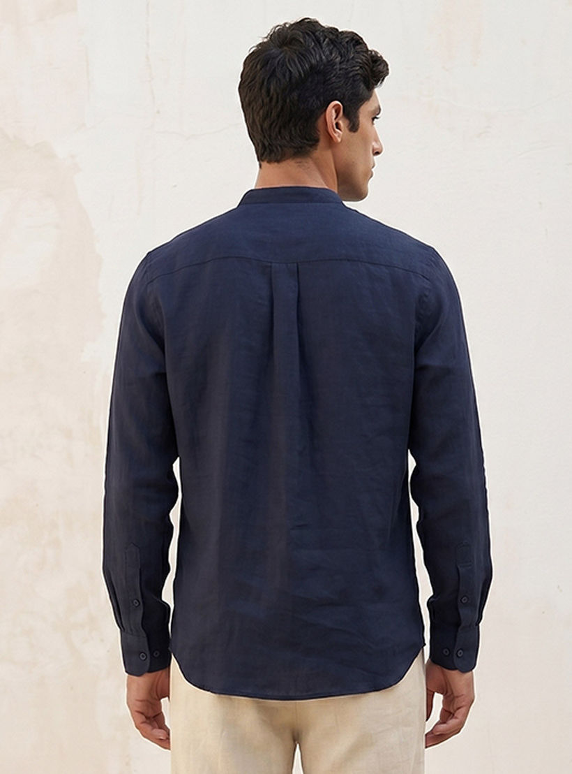 قميص مزيج كتان بقصة عادية من سبلاش سمارت-men-clothing-shirts-image-4