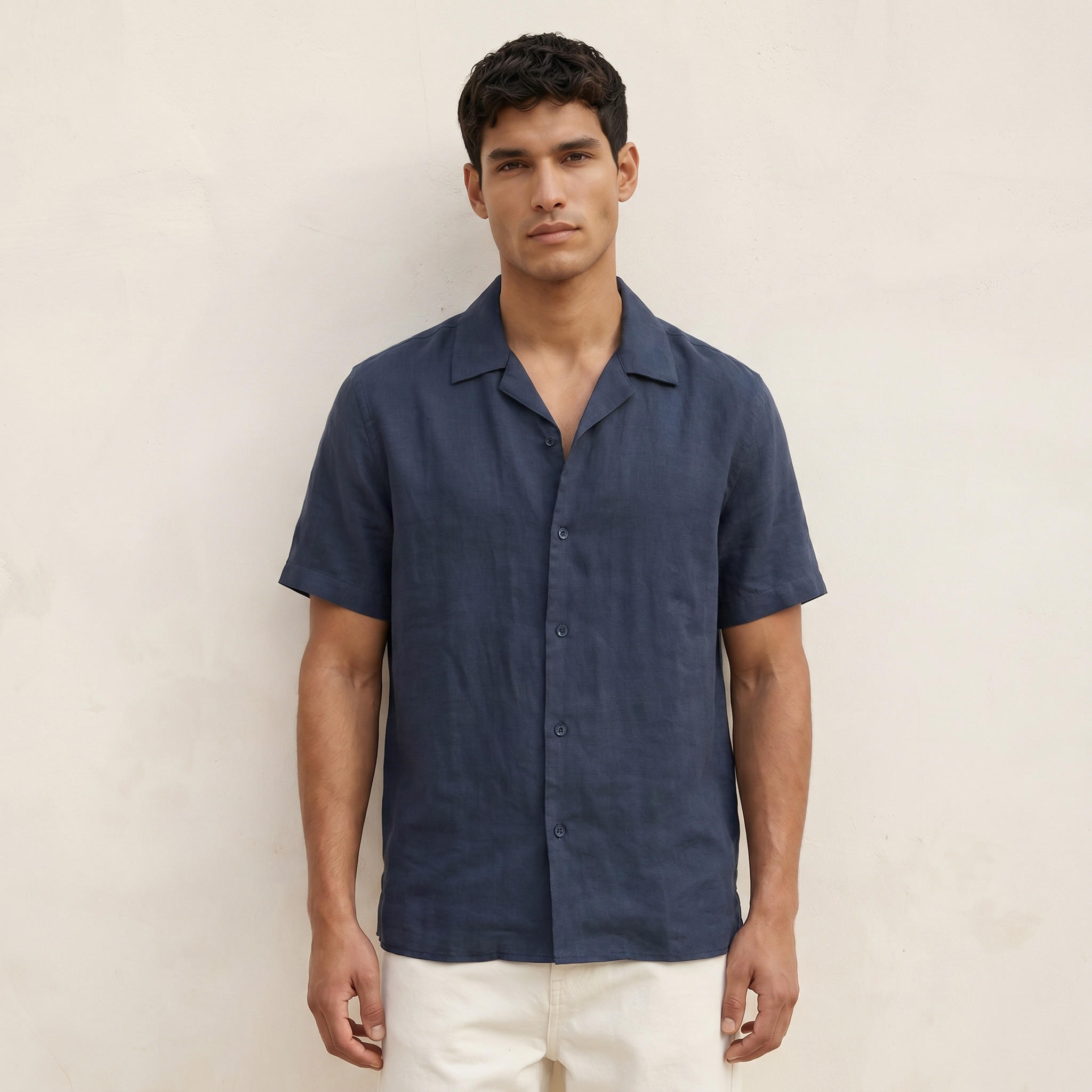Splash Smart Regular Fit Collared Textured Short Sleeves Shirt-men-clothing-shirts-image-1