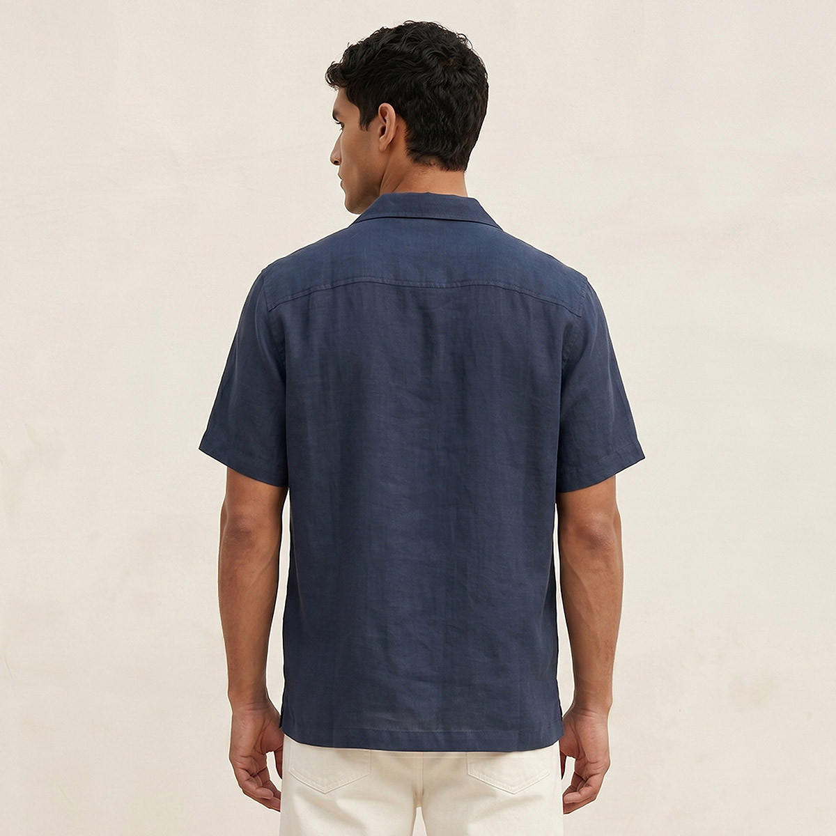 Splash Smart Regular Fit Collared Textured Short Sleeves Shirt-men-clothing-shirts-image-4