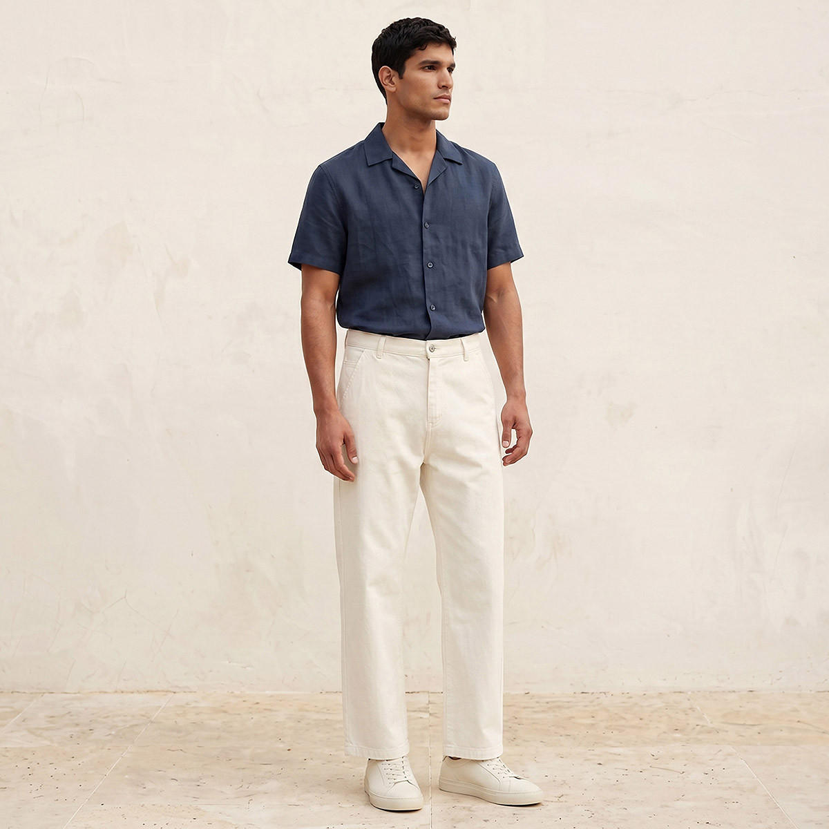 Splash Smart Regular Fit Collared Textured Short Sleeves Shirt-men-clothing-shirts-image-5
