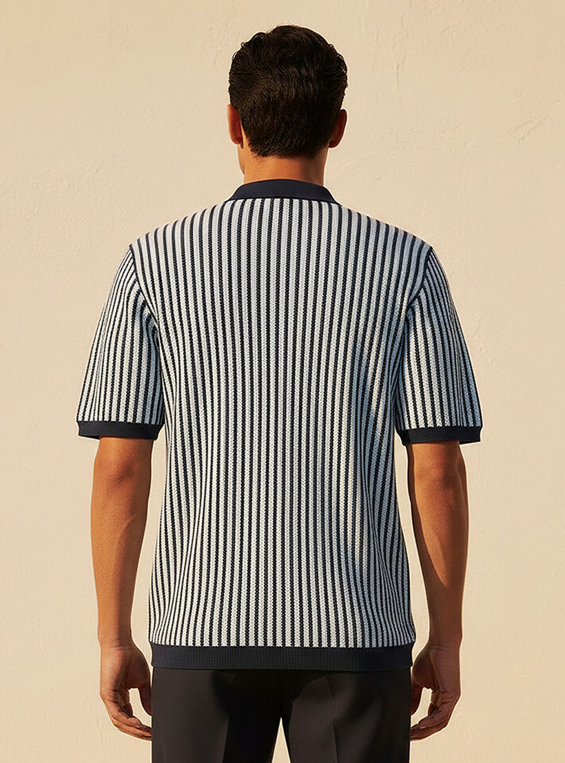 تيشيرت بولو مخطط بأكمام قصيرة للرجال-men-clothing-tshirtsandpolos-polos-image-4