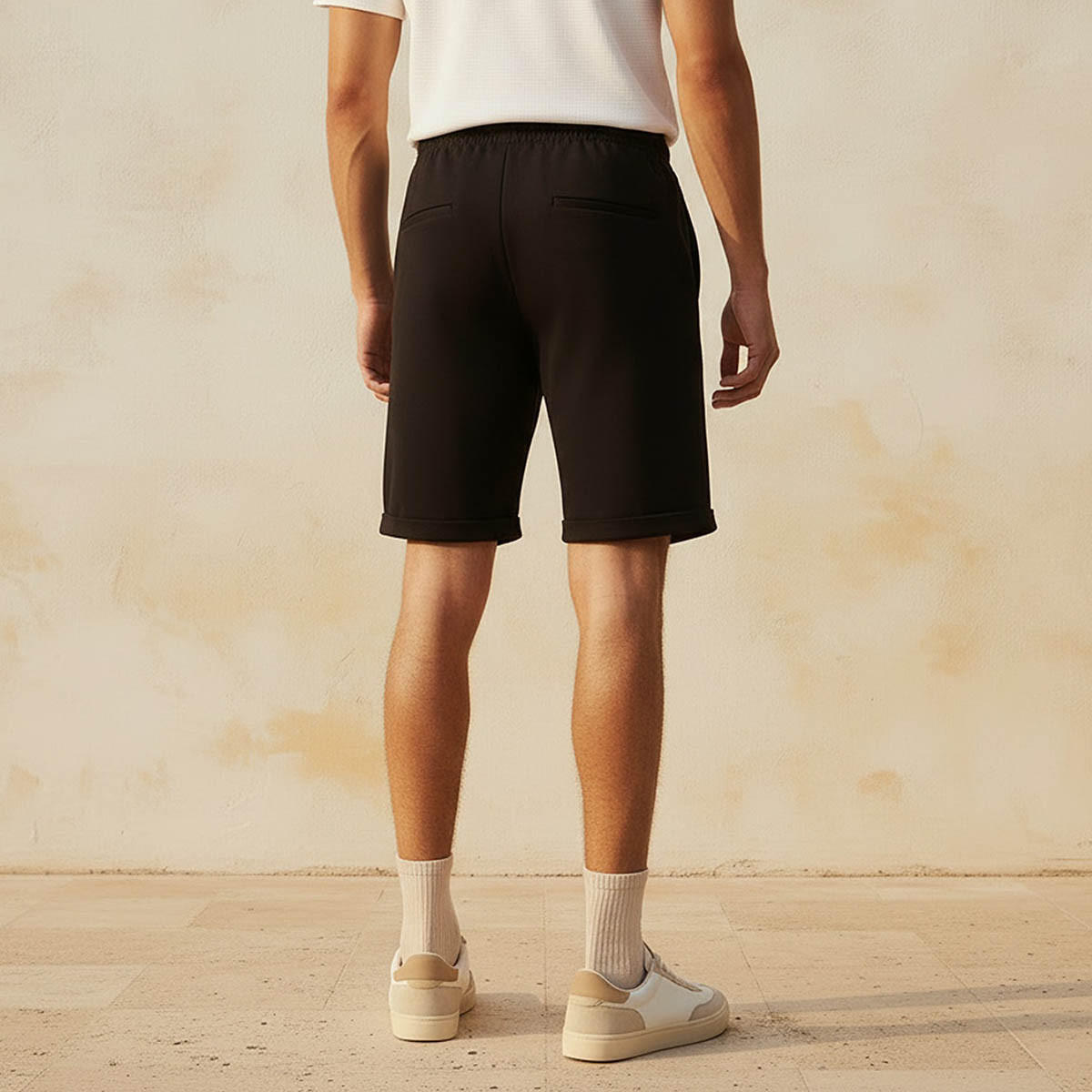 Men Regular Fit Shorts Pique-men-clothing-bottoms-shorts-image-4