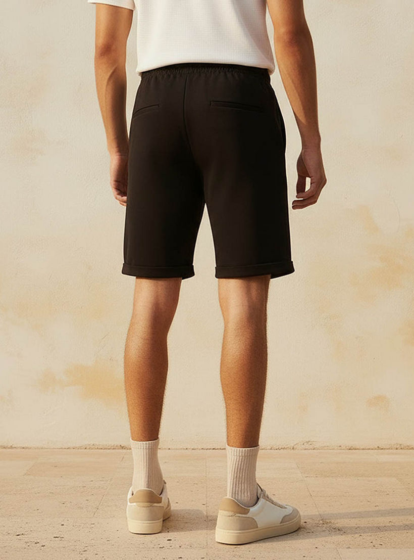 Men Regular Fit Shorts Pique-men-clothing-bottoms-shorts-image-4