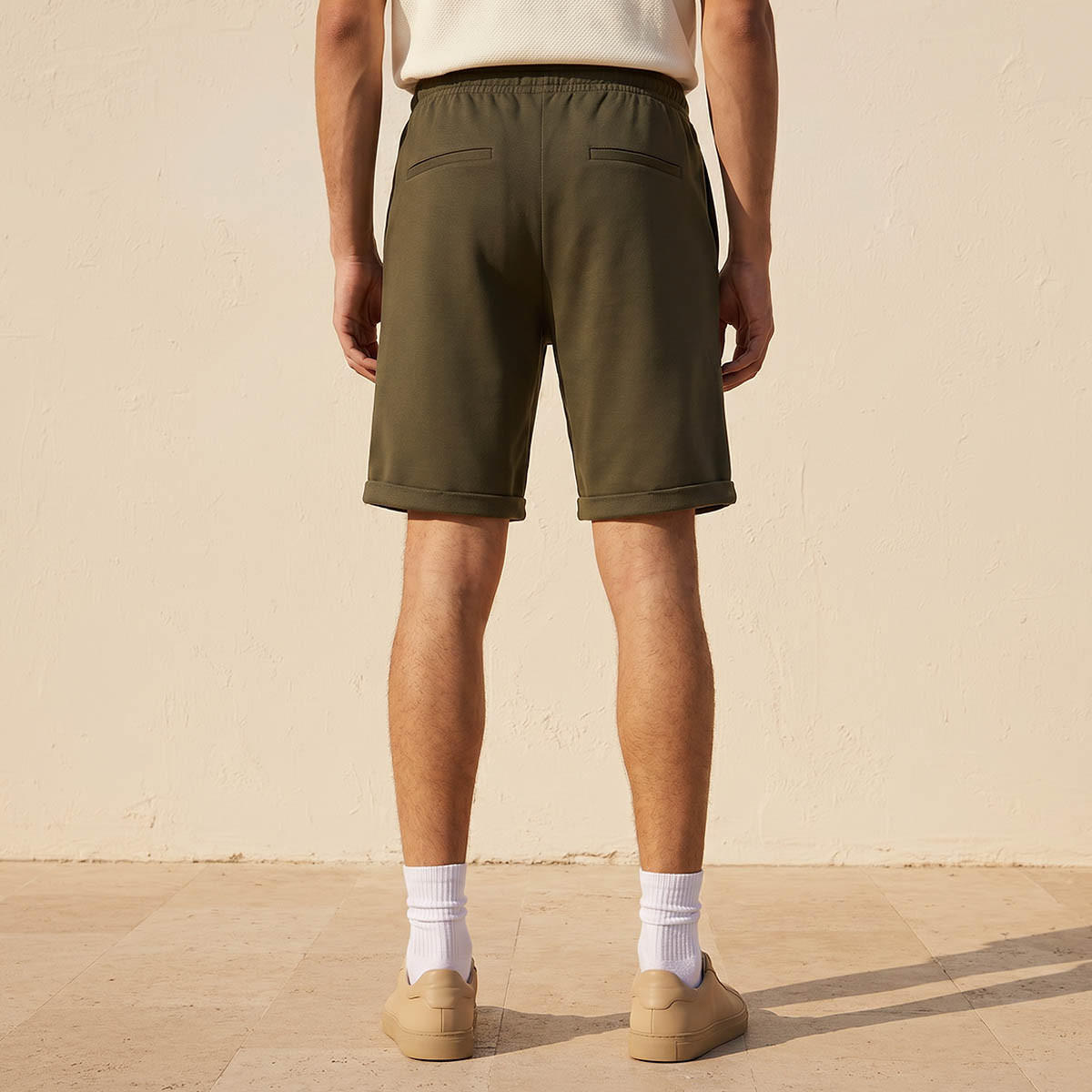 Men Regular Fit Shorts Pique-men-clothing-bottoms-shorts-image-4