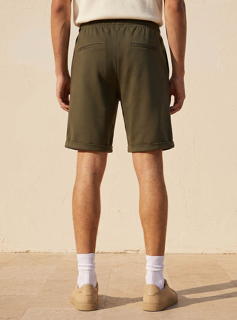 Men Regular Fit Shorts Pique-men-clothing-bottoms-shorts-image-4