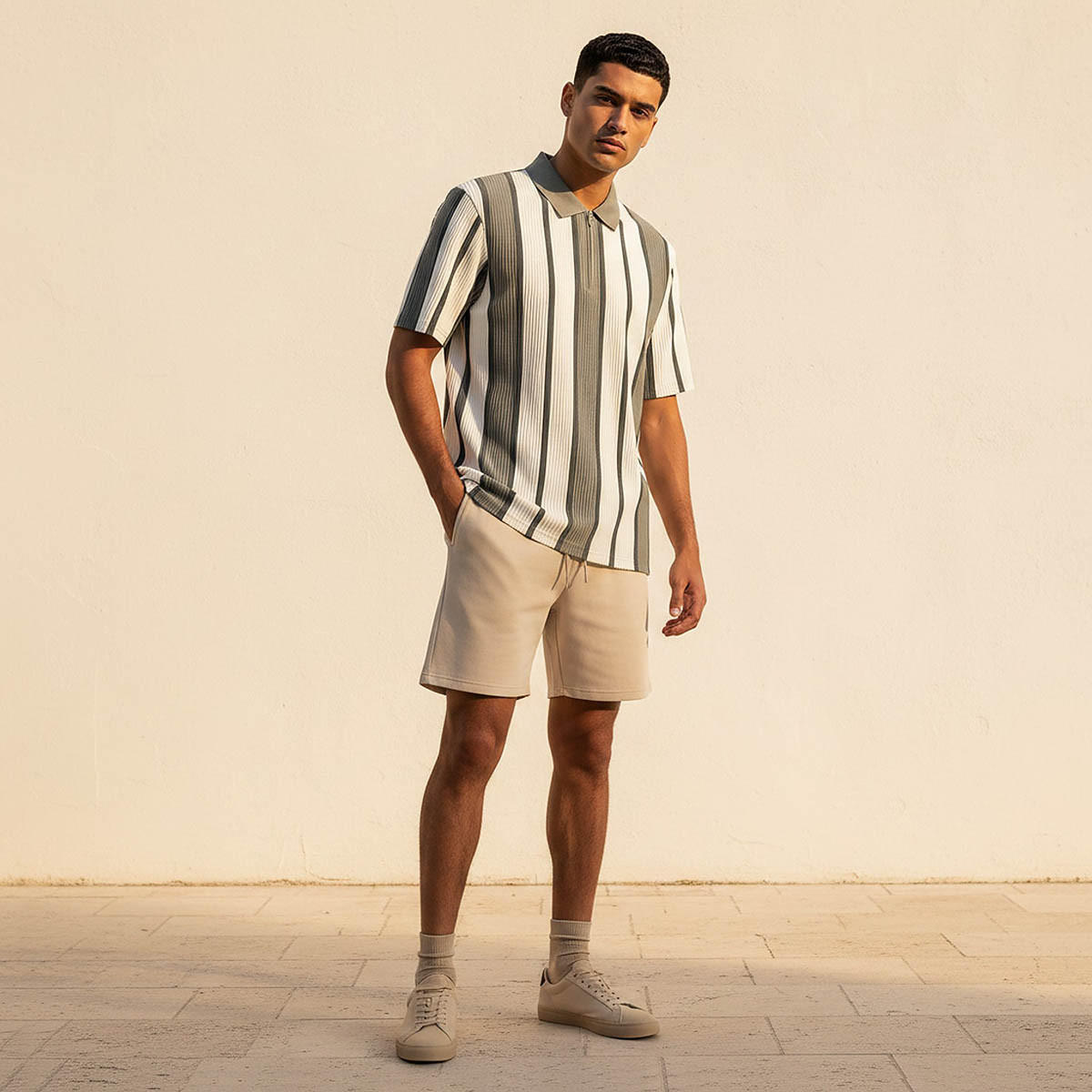 Men Short Sleeves Striped Polo T-shirt-men-clothing-tshirtsandpolos-polos-image-3