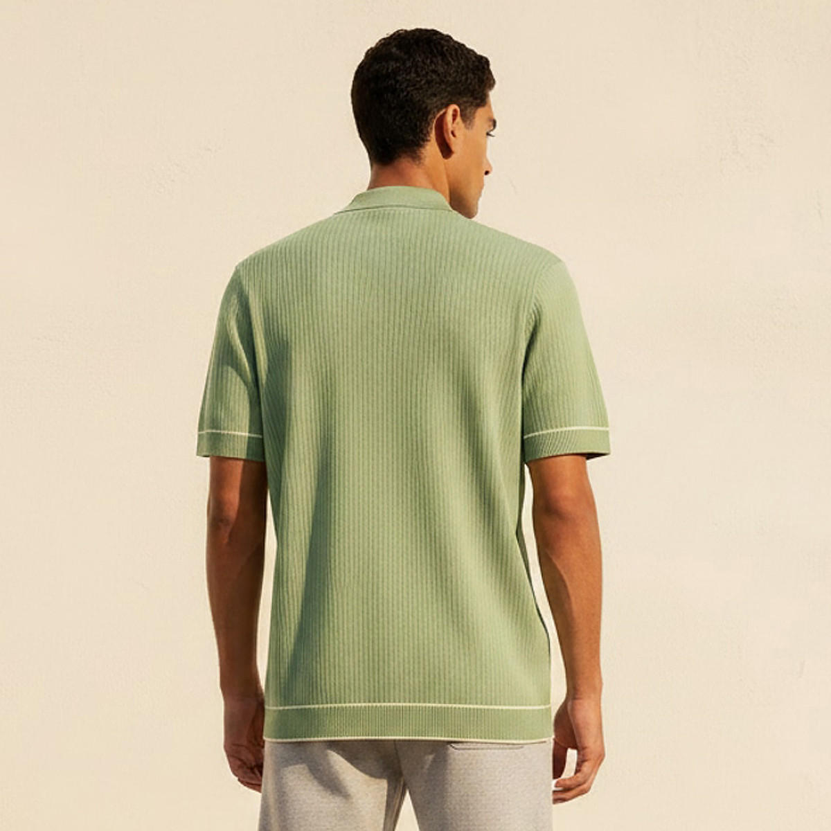 تيشرت بولو بارز الملمس بأكمام قصيرة للرجال-men-clothing-tshirtsandpolos-polos-image-4