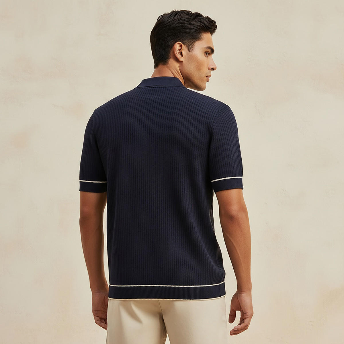 تيشرت بولو بارز الملمس بأكمام قصيرة للرجال-men-clothing-tshirtsandpolos-polos-image-4