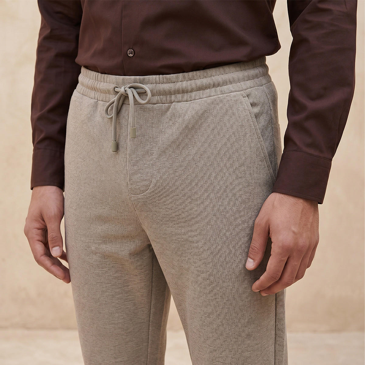بنطلون بيكيه بقصة عادية من سبلاش سمارت-men-clothing-bottoms-trousersandchinos-trousers-image-5