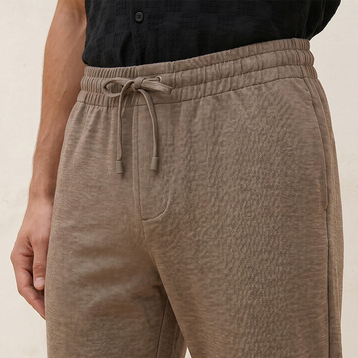 Splash Smart Regular Fit Pique Trousers-men-clothing-bottoms-trousersandchinos-trousers-image-6